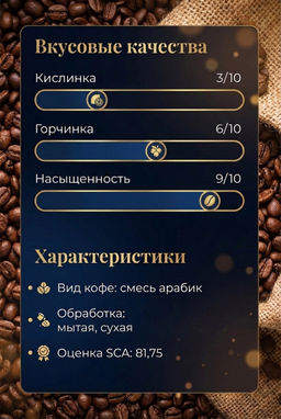 Сухой Закон Свежеобжаренный кофе, 250 г - Torrefacto фото 2