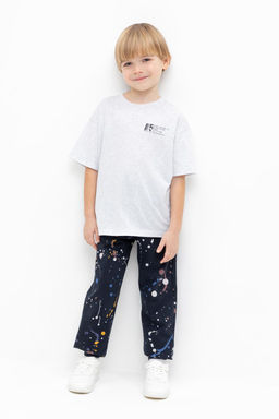КР 400529/индиго,космические брызги брюки для мал