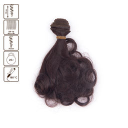 HobbyBe HAR-10 Тресс для кукол 15 см 100 см 25 г 14 т.каштановый