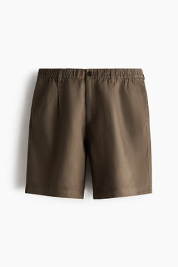 Pantal?n corto en mezcla de lino Relaxed Fit - H&m фото 3