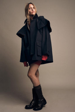 HOODED CONTRAST LAPEL TRENCH COAT ZW COLLECTION - Zara фото 2
