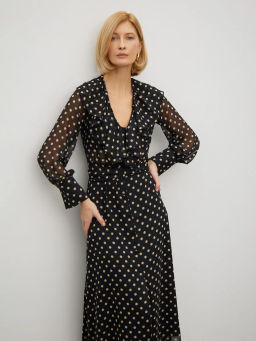 ЕМКА / Платье приталенное с принтом - Emka фото 2