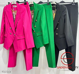 Женский брючный классический костюм