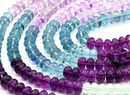 Бусины из флюорита рондель 6*4мм, 41см, 105 бусин Радуга камня