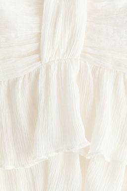 Top de volantes con efecto arrugado - H&m фото 3