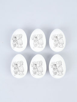 Заготовки для творчества Зайка под роспись, набор 6 шт.