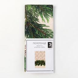 Полотенце Этель Еловые ветви 40?67 см, 100% хл, саржа 190 г/м?