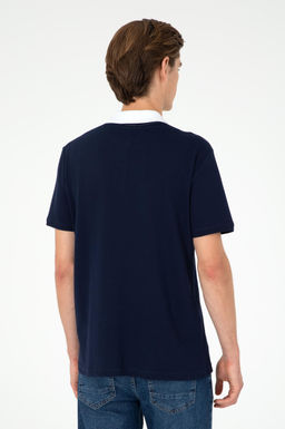 Мужская темно-синяя футболка - U.s. polo assn фото 5