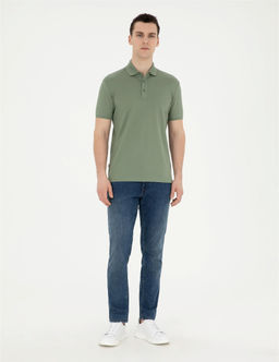 Haki Slim Fit Merserize Ti__rt - Pierre cardin фото 4