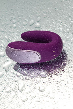 Многофункциональный стимулятор для пар Satisfyer Partner Double Fun, силикон, фиолетовый, 9 см  фото 19