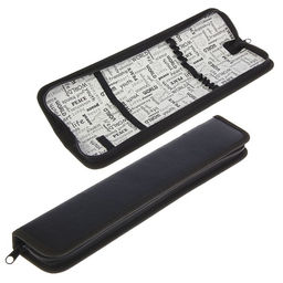 Пенал для кистей, 340×70 мм, экокожа, «Оникс», ПКЗ 08-50, чёрный