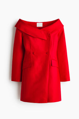 Vestido blazer de doble botonadura