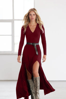 TRENDYOLMILLA Limited Edition Siyah V Yaka Skater/Belden Ac?lan Esnek Maxi Orme Elbise TWOAW25EL00299  фото 21