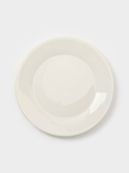 Тарелки Доляна White Label, набор 4 шт., d=22.5 см, фарфор, белые