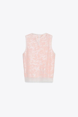 JACQUARD KNIT TOP - Zara фото 4