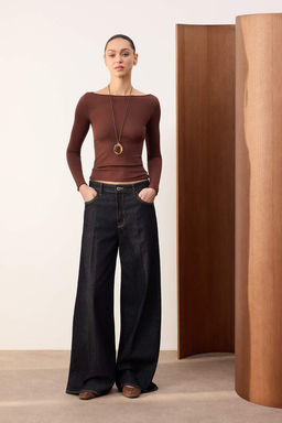 Siyah Yumusak Dokulu Kay?k Yaka Triko Kazak TWOAW26KZ00293 - Trendyolmilla фото 23