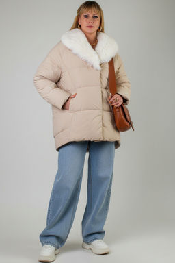 Куртка с меховым воротником арт.6677 зима, евро-зима