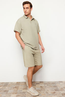 TRENDYOL MAN Tas Oversize Fit Orme Rahat Kumas Sort TMNSS24SR00051