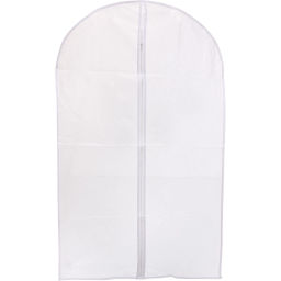 Цена за 3 шт. Чехол для одежды "ИДЕЯДОМА", цвет белый / прозрачный, 60*100см (пакет)