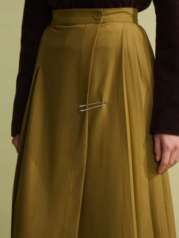 Миди юбка с брошью / Zarina