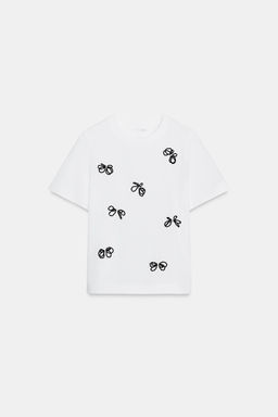 JEWEL BOW T-SHIRT - Zara фото 9