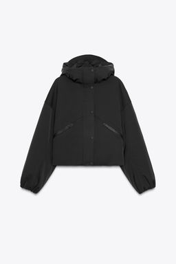 WATER-REPELLENT WINDPROOF HOODED JACKET - Zara фото 7