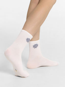 Цена за 5 пар! Носки детские белые с рисунком в виде орнамента - Mark formelle фото 3