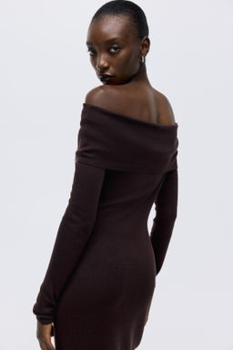 Vestido off-the-shoulder - H&m фото 8