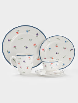 Блюдо сервировочное Доляна «Романс», овальное, 29.7×21×2 см, фарфор, белое