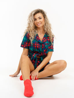 956 Пижама "Зеленая клетка"