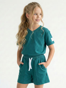 Комплект для девочки 22-4354 зеленый - Mini maxi фото 6