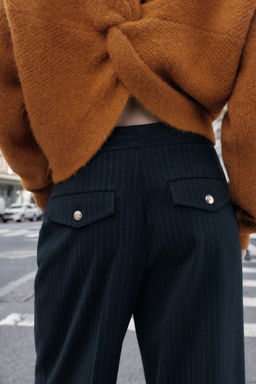 HIGH-WAIST WIDE-LEG TROUSERS - Zara фото 4