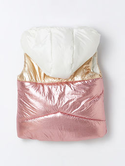 Kap??onlu Renk Bloklu K?z ?ocuk ?i?me Yelek - Waikiki фото 2