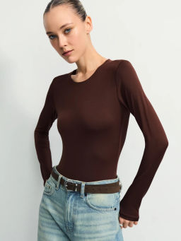 Базовое боди с длинным рукавом / Zarina