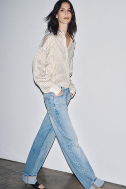 ZW COLLECTION BAGGY LOW-RISE JEANS - Zara фото 8