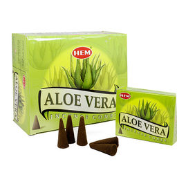 Благовония конусы HEM Aloe Vera Алое вера уп-12шт