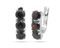 Серьги, гранат, Ю-Кито