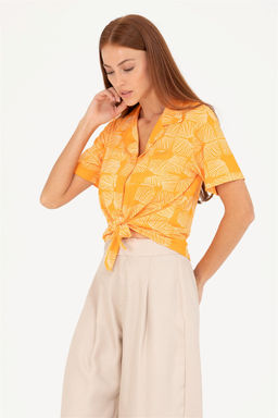 U. S. Polo Assn Женская оранжевая трикотажная рубашка - U.s. polo assn фото 10