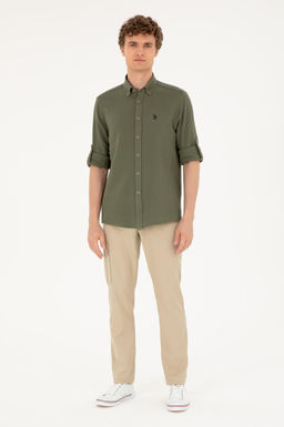 U. S. Polo Assn / Мужские брюки из плотной ткани светло-хаки - U.s. polo assn фото 9