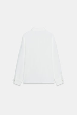 CREPE SHIRT WITH RUFFLE - Zara фото 6