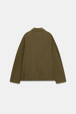 CHAQUETA BOLSILLOS ZW COLLECTION / Khaki - Zara фото 3