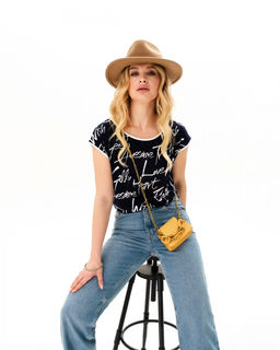 Футболка с рукавом кимоно из Искусственного шёлка - Elena sorti фото 6