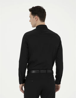 Siyah Slim Fit Uzun Kollu Basic G_mlek - Pierre cardin фото 5