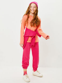 ACOOLA / Джемпер детский для девочек Claret персиковый  фото 2