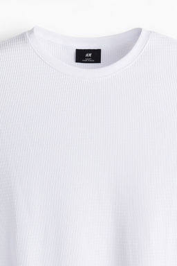 Camiseta en punto gofrado Slim Fit - H&m фото 6