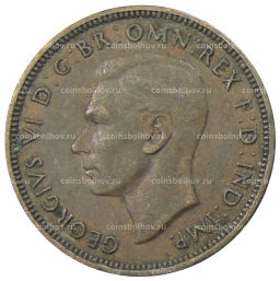 1/2 пенни 1938 года Австралия