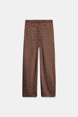 ZW COLLECTION PAISLEY PYJAMA TROUSERS - Zara фото 4