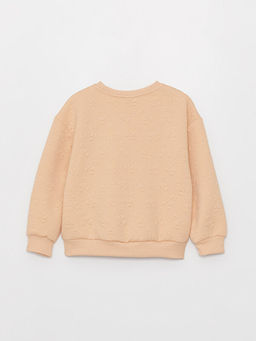 Bisiklet Yaka Nak??l? Uzun Kollu K?z ?ocuk Sweatshirt - Waikiki фото 3