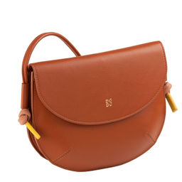 Итальянская женская наплечная сумка DuDu серии Skye | коричный - Dudubags фото 2