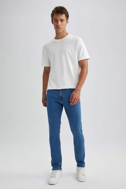 Джинсовые брюки скинни Carlo очень узкого кроя с нормальной талией и очень узкими штанинами - Defacto фото 2